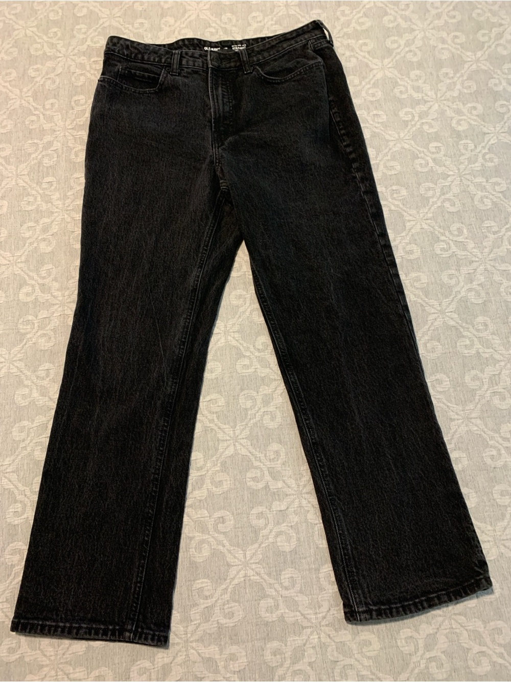 Old Navy Extra High-Rise Straight Jeans (Size 12 Petite)